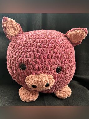Handmade Amigurumi Pig Plush 🐷